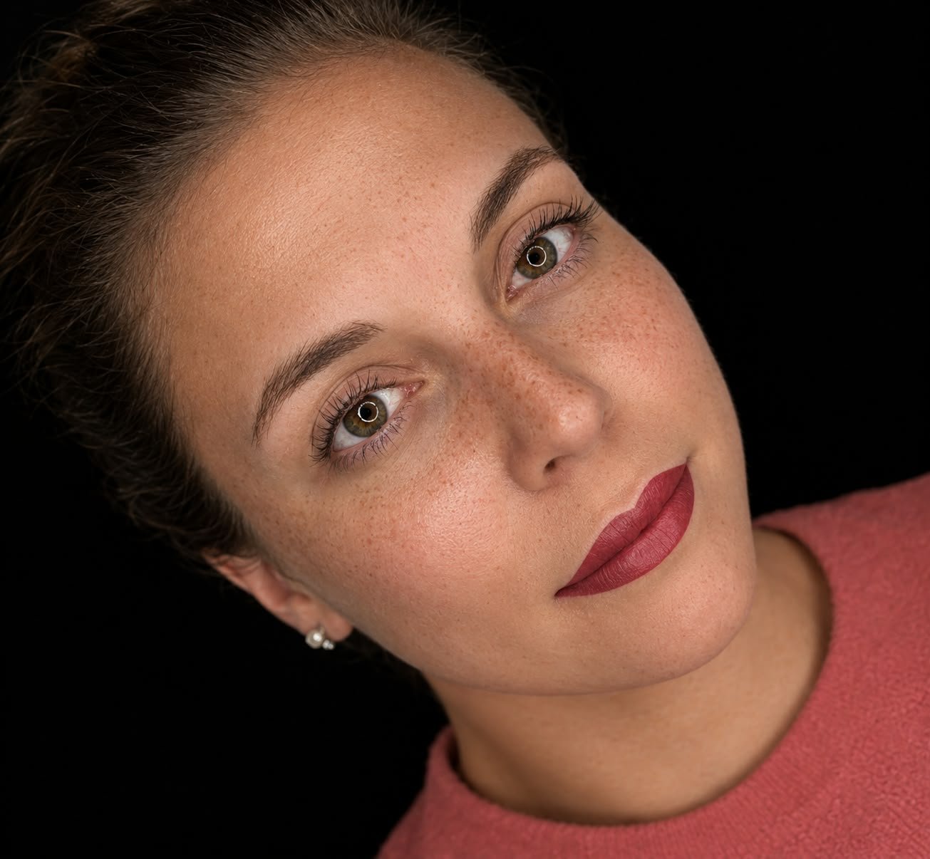 Lippenpigmentierung in sattem Rot